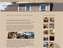 Tablet Screenshot of juliancountryinn.com
